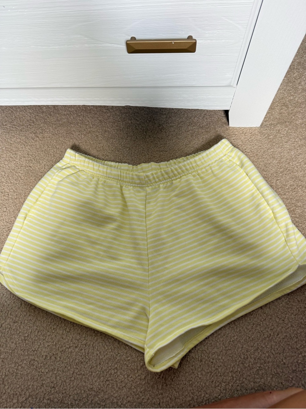 VIRAL Wild Fable Women’s Yellow Striped Casual Shorts